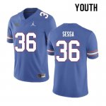 Youth Florida Gators #36 Zack Sessa NCAA Nike Blue Authentic Stitched College Football Jersey NXT5862DG